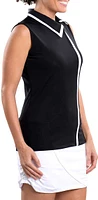 SwingDish Women's Kelly Sleeveless Golf Polo