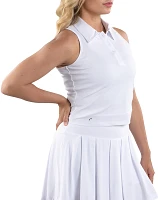 SwingDish Women's Kaylee Sleeveless Golf Polo