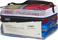 DBX Onyx Adult Universal Polyester Life Vests - 4 Pack