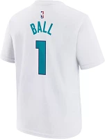 Nike Youth Charlotte Hornets LaMelo Ball #1 White T-Shirt