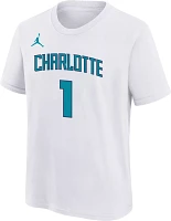 Nike Youth Charlotte Hornets LaMelo Ball #1 White T-Shirt