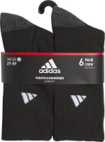 adidas Youth Athletic Cushioned 6-Pack Quarter Socks