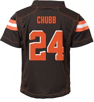 NFL Team Apparel Boys' 4-7 Replica Cleveland Browns Nick Chubb #24 Brown Jersey