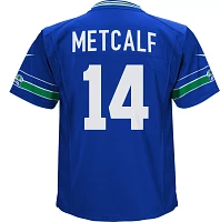 Nike Little Kids' Seattle Seahawks DK Metcalf #14 Alternate Blue Game Jersey