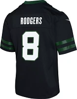 Nike Youth New York Jets Aaron Rodgers #8 Alternate Black Game Jersey