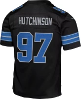 Nike Youth Detroit Lions Aidan Hutchinson #97 Alternate Black Game Jersey