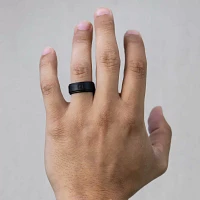 QALO Men's Step Edge Silicone Ring