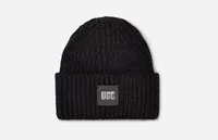 UGG® Women's Chunky Rib Beanie Acrylic Blend Hats in Black
