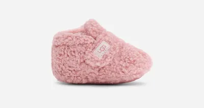 UGG® Bixbee Terry Cloth Bootie in Shell Curly Faux Fur