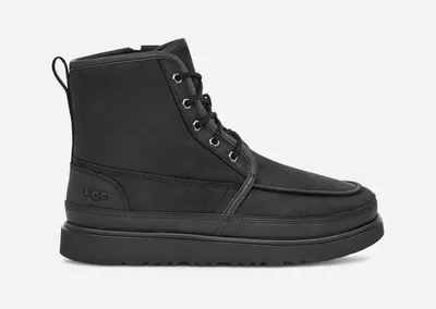 UGG® Men's Neumel High Moc Weather Leather Classic Boots in Black Tnl
