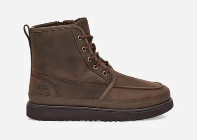 UGG® Men's Neumel High Moc Weather Leather Classic Boots in Grizzly