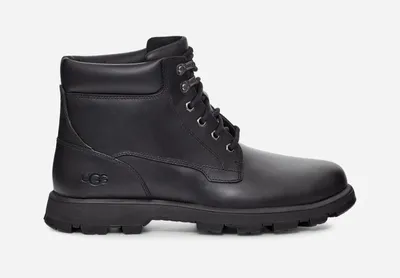 UGG® Men's Stenton Leather Cold Weather Boots in Black Leather