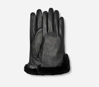 UGG® Women's Leather Sheepskin Vent Glove Gloves in Black