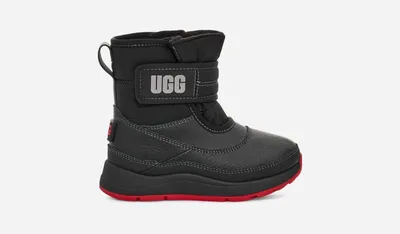 UGG® Toddlers' Taney Weather Sheepskin Cold Weather Boots in Black