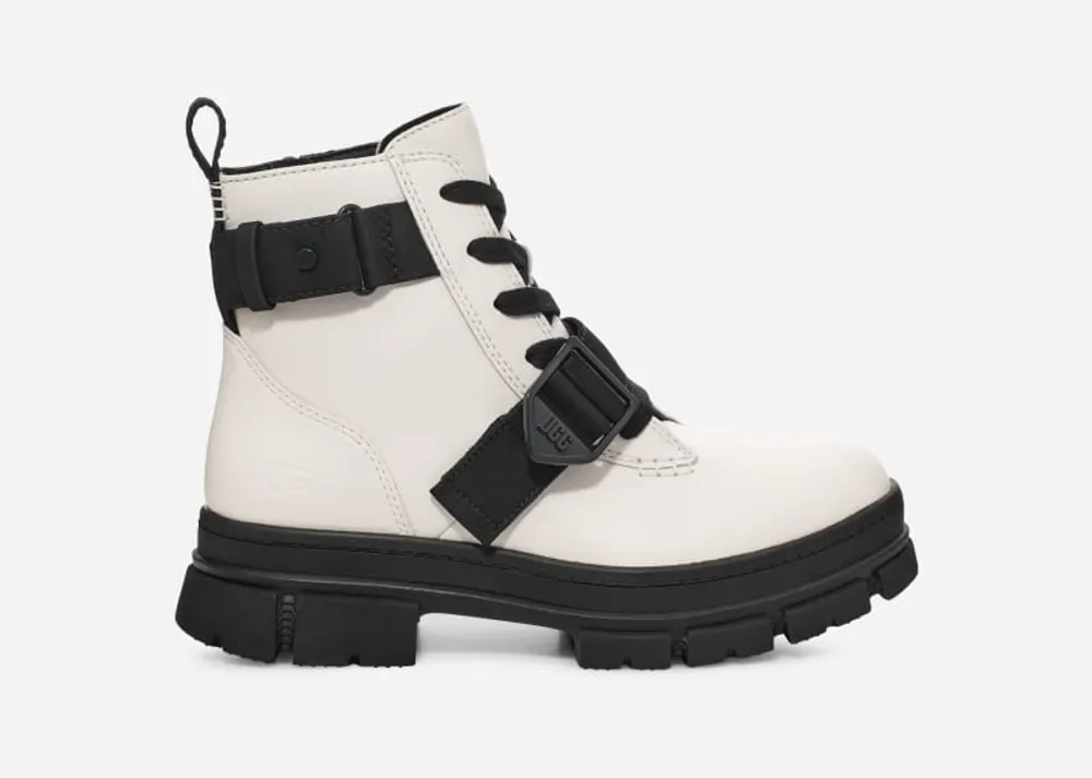UGG® Women's Ashton Lace Up Leather Boots in White