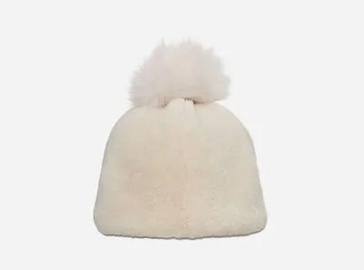 UGG® Women's Faux Fur Beanie W Pom Hats in Nimbus