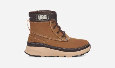UGG® Kids' Arren Weather Suede Cold Weather Boots in Chestnut/Stout