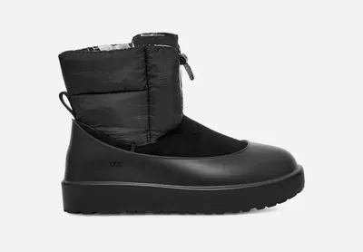 UGG® Women's Classic Maxi Toggle Nylon/Suede/Waterproof Classic Boots in Black, Size 11