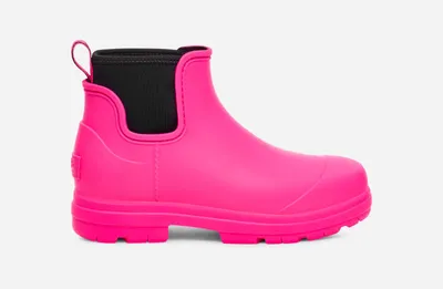 UGG® Women's Droplet Synthetic/Textile Rain Boots in Taffy Pink