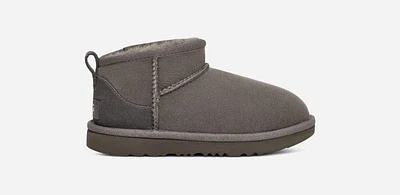 UGG® Kids' Classic Ultra Mini Sheepskin Classic Boots in Grey