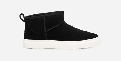 UGG® Women's Alameda Mini Boot Sheepskin Sneakers in Black