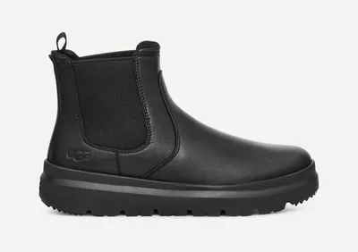 UGG® Men's Burleigh Chelsea Leather/Waterproof Boots in Black