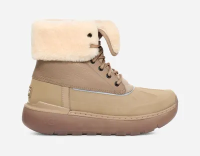 UGG® Men's City Butte Leather/Waterproof Cold Weather Boots in Dune
