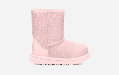 UGG® Toddlers' Classic II Gel Hearts Suede Classic Boots in Pink