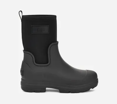 UGG® Women's Droplet Mid Fleece/Neoprene/Synthetic/Textile/Recycled Materials Rain Boots in Black