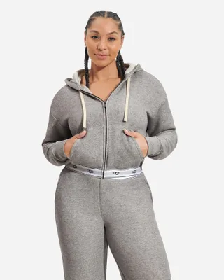UGG® Women's Kaelie Zip Hoodie Terry Cloth in Grey Heather