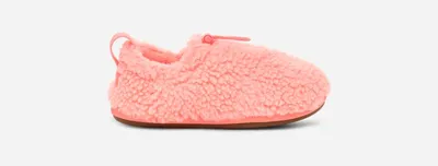 UGG® Toddlers' Plushy Slipper Faux Fur/Textile/Recycled Materials Slippers in Starfish Pink