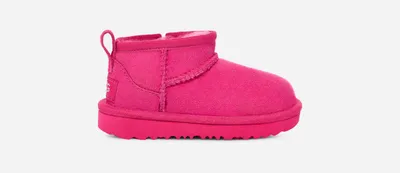 UGG® Toddlers' Classic Ultra Mini Sheepskin Classic Boots in Berry