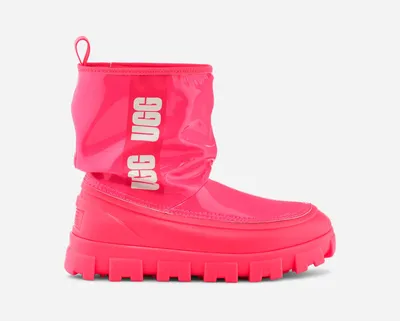 UGG® Women's Classic Brellah Mini Synthetic Classic Boots in Super Coral