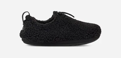 UGG® Women's Plushy Slipper Faux Fur/Textile/Recycled Materials Slippers in Black