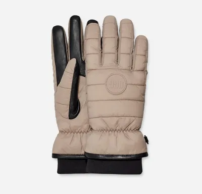 UGG® Women's Channel Quilt All Weather Glove Gloves in Putty