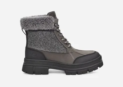 UGG® Women's Ashton Addie Tipped Sheepskin Boots in Charcoal