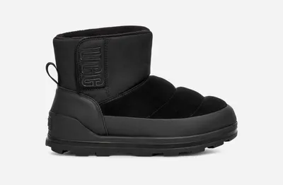 UGG® Women's Classic Klamath Mini Suede/Waterproof Classic Boots in Black