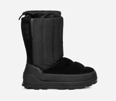 UGG® Women's Classic Klamath Short Suede/Waterproof Classic Boots in Black