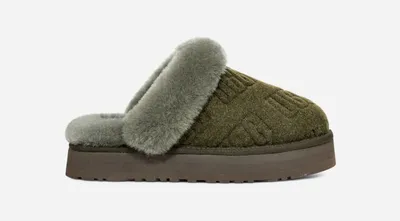 UGG® Women's Disquette Felted Sheepskin Slippers in Forest Night