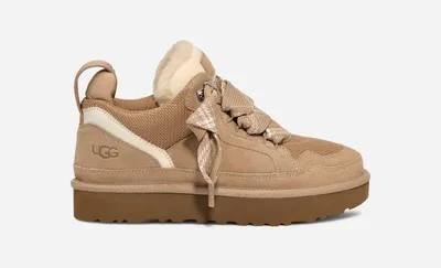 UGG® Women's Lowmel Canvas/Suede/Recycled Materials Sneakers in Sand