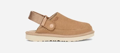 UGG® Kids' Goldenstar Clog Suede Shoes in Driftwood