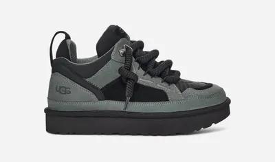 UGG® Women's Lowmel Spring Suede/Textile/Recycled Materials Sneakers in Rainstorm