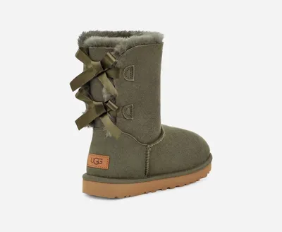 UGG® Women's Bailey Bow II Boot Sheepskin Classic Boots in Forest Night