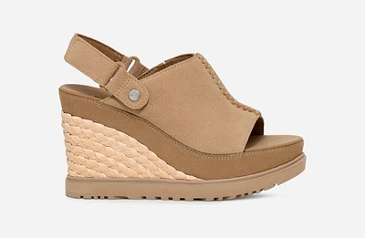 UGG® Women's Abbot Adjustable Slide Suede Sandals in Sand