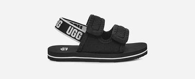 UGG® Toddlers' Lennon Slingback Textile Sandals in Black