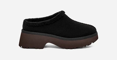 UGG® Women's New Heights Cozy Clog Suede Shoes in Black