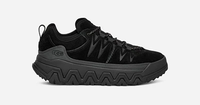 UGG® Women's CapTrail Low Suede/Textile/Recycled Materials Sneakers in Black