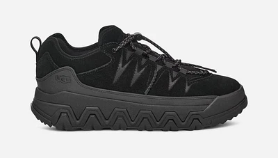UGG® Men's CapTrail Low Suede/Textile/Recycled Materials Sneakers in Black