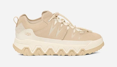 UGG® Men's CapTrail Low Suede/Textile/Recycled Materials Sneakers in Light Beige