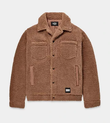 UGG® Men's Janson Sherpa Trucker Jacket Fleece in Cabin